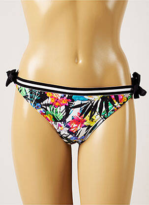 Bas de maillot de bain imprimé tie and dye bikini noir BANANA MOON femme