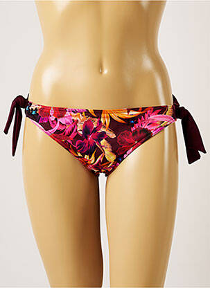 Bas de maillot de bain imprimé tie and dye bikini violet BANANA MOON femme