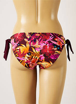 Bas de maillot de bain imprimé tie and dye bikini violet BANANA MOON femme