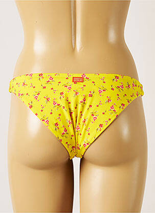 Bas de maillot de bain imprimé fleurs culotte jaune BANANA MOON femme