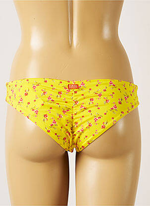 Bas de maillot de bain imprimé fleurs bikini jaune BANANA MOON femme