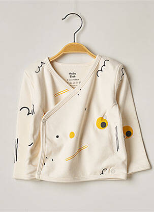 T-shirt manches longues manches longues beige HELLO ELAÉ enfant