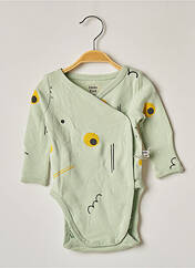 Body lingerie vert HELLO ELAÉ pour enfant seconde vue