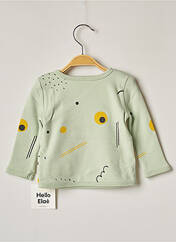 T-shirt vert HELLO ELAÉ pour enfant seconde vue