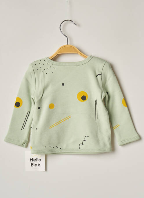 T-shirt manches longues manches longues vert HELLO ELAÉ enfant