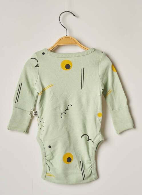 Body lingerie vert HELLO ELAÉ pour enfant