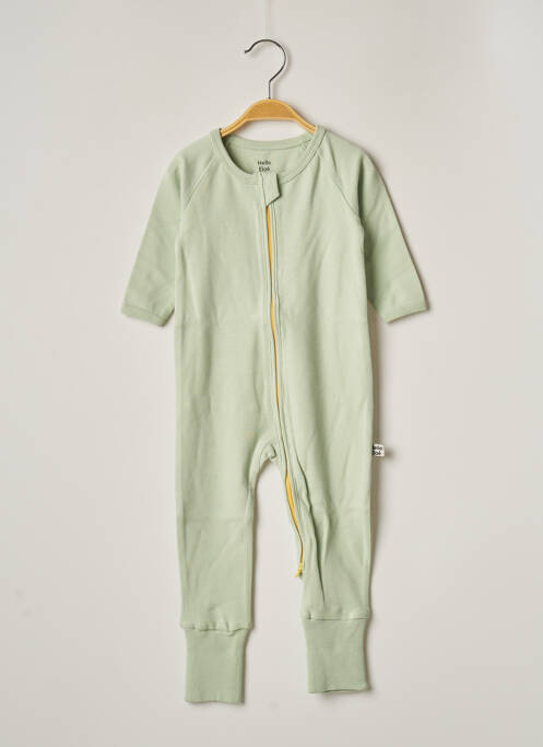 Pyjama tissage jersey vert HELLO ELAÉ enfant