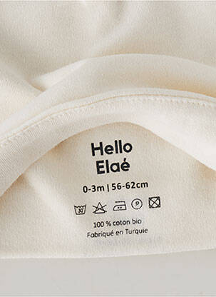 Bonnet beige HELLO ELAÉ enfant