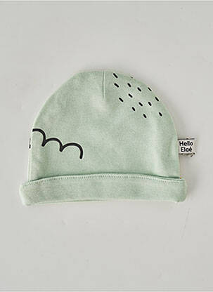 Bonnet vert HELLO ELAÉ enfant
