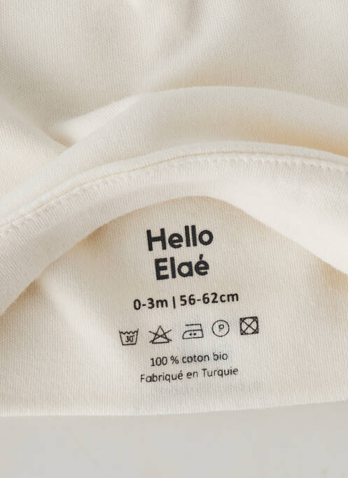 Bonnet beige HELLO ELAÉ pour enfant