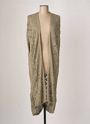 Gilet manches courtes coupe droite vert O'NEILL femme