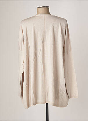 Gilet manches longues stretch gris POLES femme