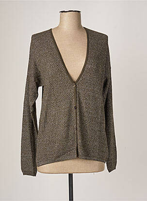 Gilet manches longues stretch vert MONTAGUT femme