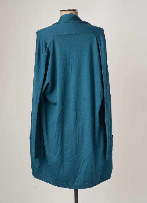 Gilet manches longues bleu POLES pour femme