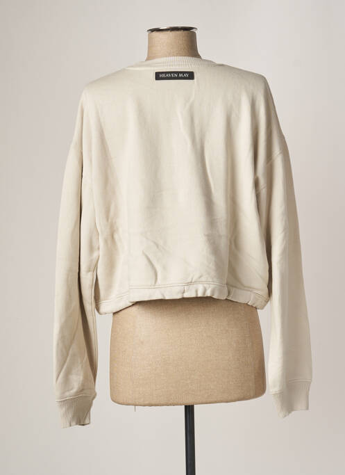 Sweat-shirt beige HEAVEN MAY pour femme