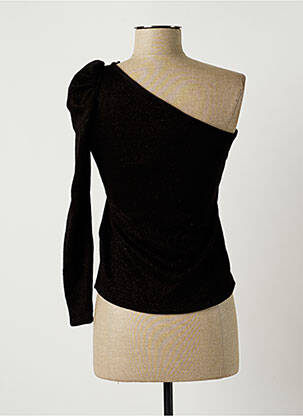 Pull coupe cintrée manches longues noir CACHE CACHE femme