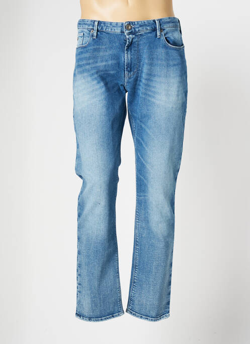 Jeans coupe droite bleu EMPORIO ARMANI pour homme