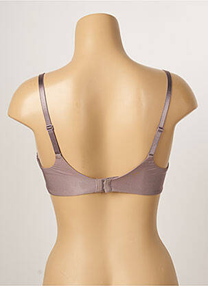 Soutien-gorge effet matière satinée haut soutien-gorge balconnet violet FEMILET femme