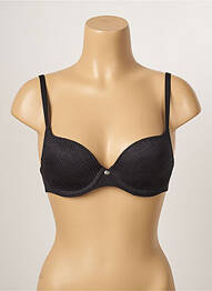 Soutien-gorge effet matière satinée haut soutien-gorge balconnet noir FEMILET femme
