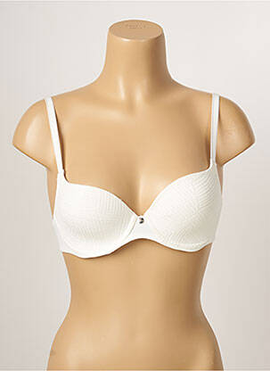 Soutien-gorge effet matière satinée haut soutien-gorge balconnet blanc FEMILET femme