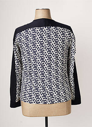 Chemisier imprimé fantaisie manches longues bleu PERSONA BY MARINA RINALDI femme