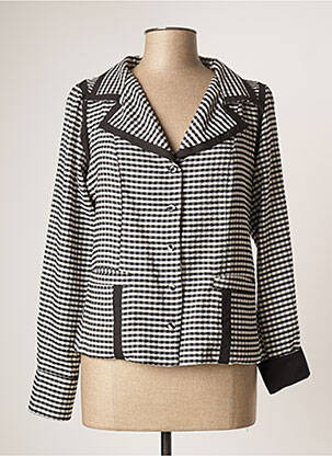 Veste chic fermeture boutonnée sur le devant noir SEMIOLOGY femme