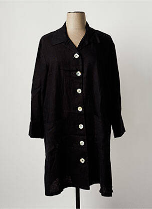 Veste casual coupe droite noir YOEK femme