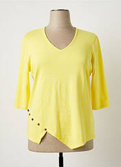 T-shirt jaune MARBLE pour femme seconde vue