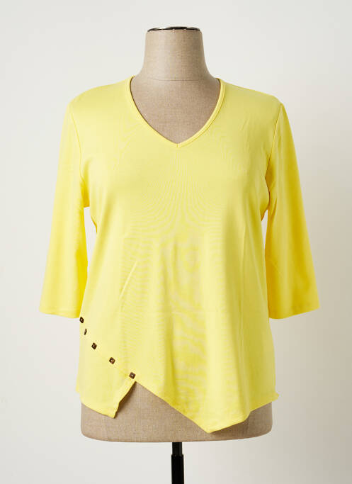 T-shirt jaune MARBLE pour femme