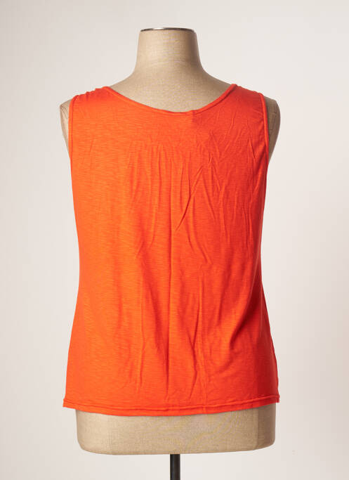 Top orange TELMAIL pour femme