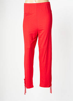 Legging tissage jersey taille normale rouge FRANCK ANNA femme
