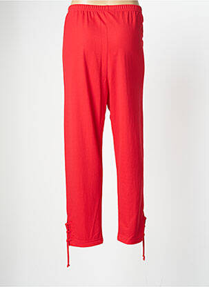 Legging tissage jersey taille normale rouge FRANCK ANNA femme