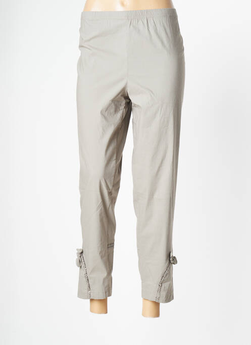 Pantalon 7/8 gris FRANCK ANNA pour femme