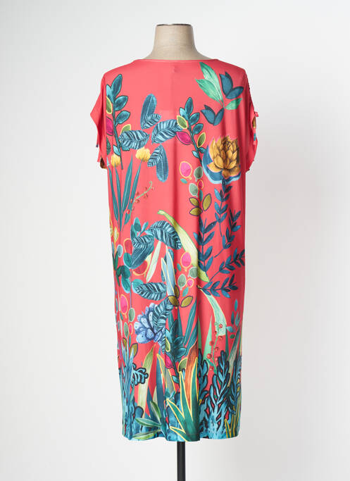 Robe mi-longue rose YOEK pour femme