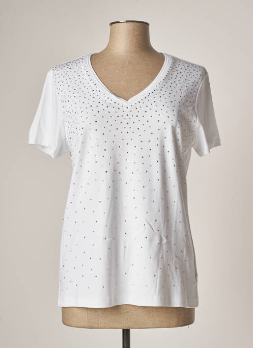 T-shirt blanc MARBLE pour femme
