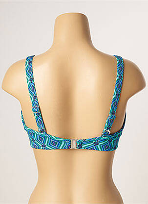 Haut de maillot de bain stretch haut soutien-gorge moulé bleu ULLA DESSOUS femme