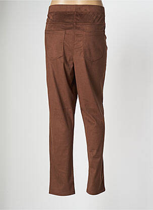 Legging stretch taille normale marron YESTA femme