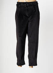 Pantalon chino noir SEMIOLOGY pour femme seconde vue