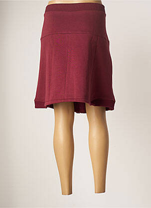 Jupe mi-longue stretch rouge SEMIOLOGY femme