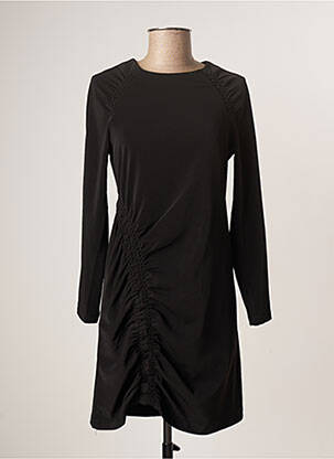 Robe courte fermeture zippée au dos manches longues noir SKATÏE femme