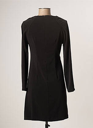 Robe courte fermeture zippée au dos manches longues noir SKATÏE femme