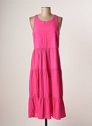 Robe mi-longue sans manche sans manche rose GAUDI femme