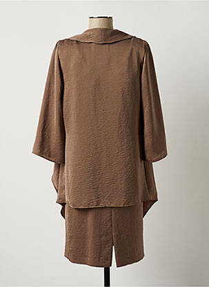 Ensemble robe type de veste chic marron NOMINAL femme