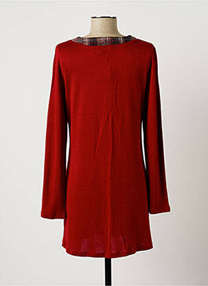 Robe courte manches longues manches longues rouge CHRISTIAN MARRY femme