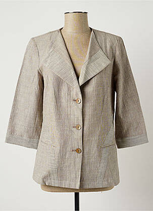 Veste casual epaulette gris CHRISTIAN MARRY femme
