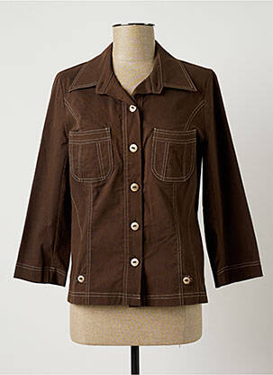 Veste casual coupe droite marron TELMAIL femme