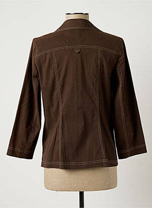 Veste casual coupe droite marron TELMAIL femme