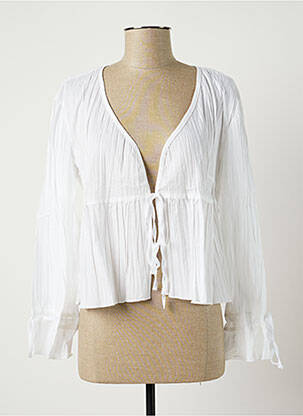Veste casual coupe droite blanc HETEROCLITE femme