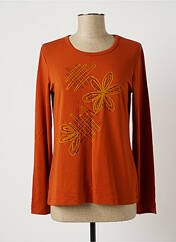 T-shirt orange TELMAIL pour femme seconde vue