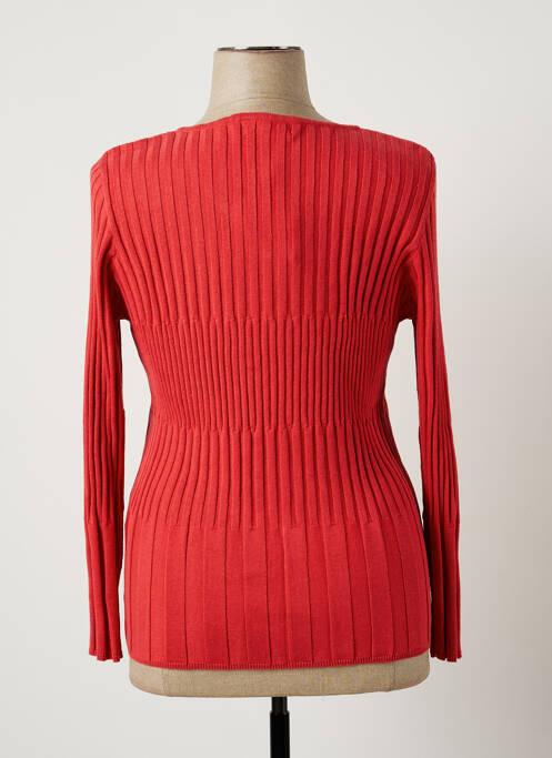 Gilet manches longues orange TEMPO REALE femme